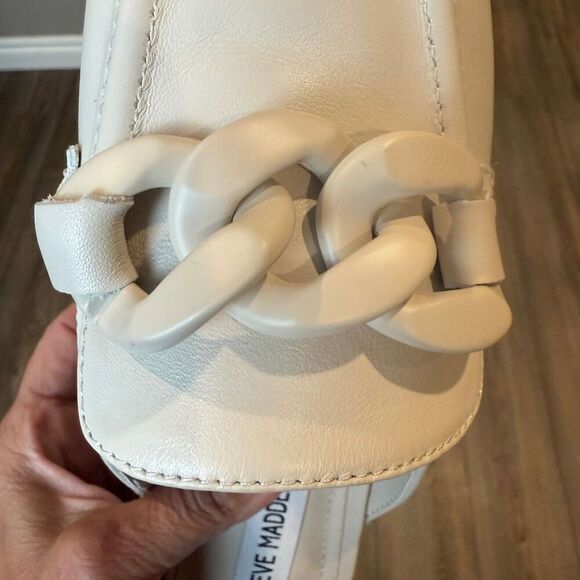 Steve Madden Cally Bone  Leather Mules 8 - Picture 7 of 8